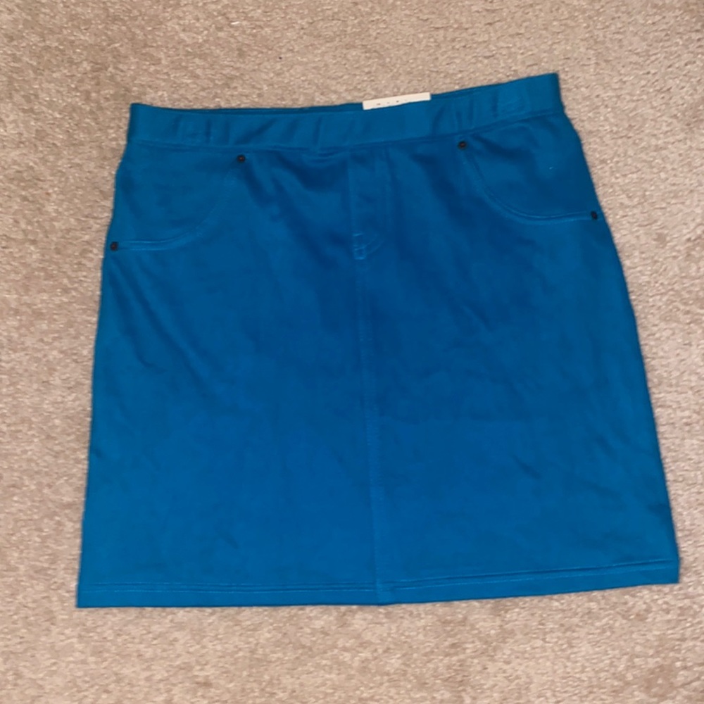 Blue mini skirt